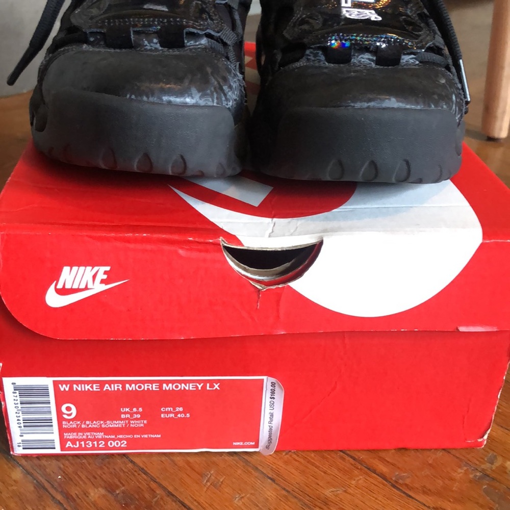 Nike Air More Money All LA W 9 BLK like new w/ box - Picture 6 of 15